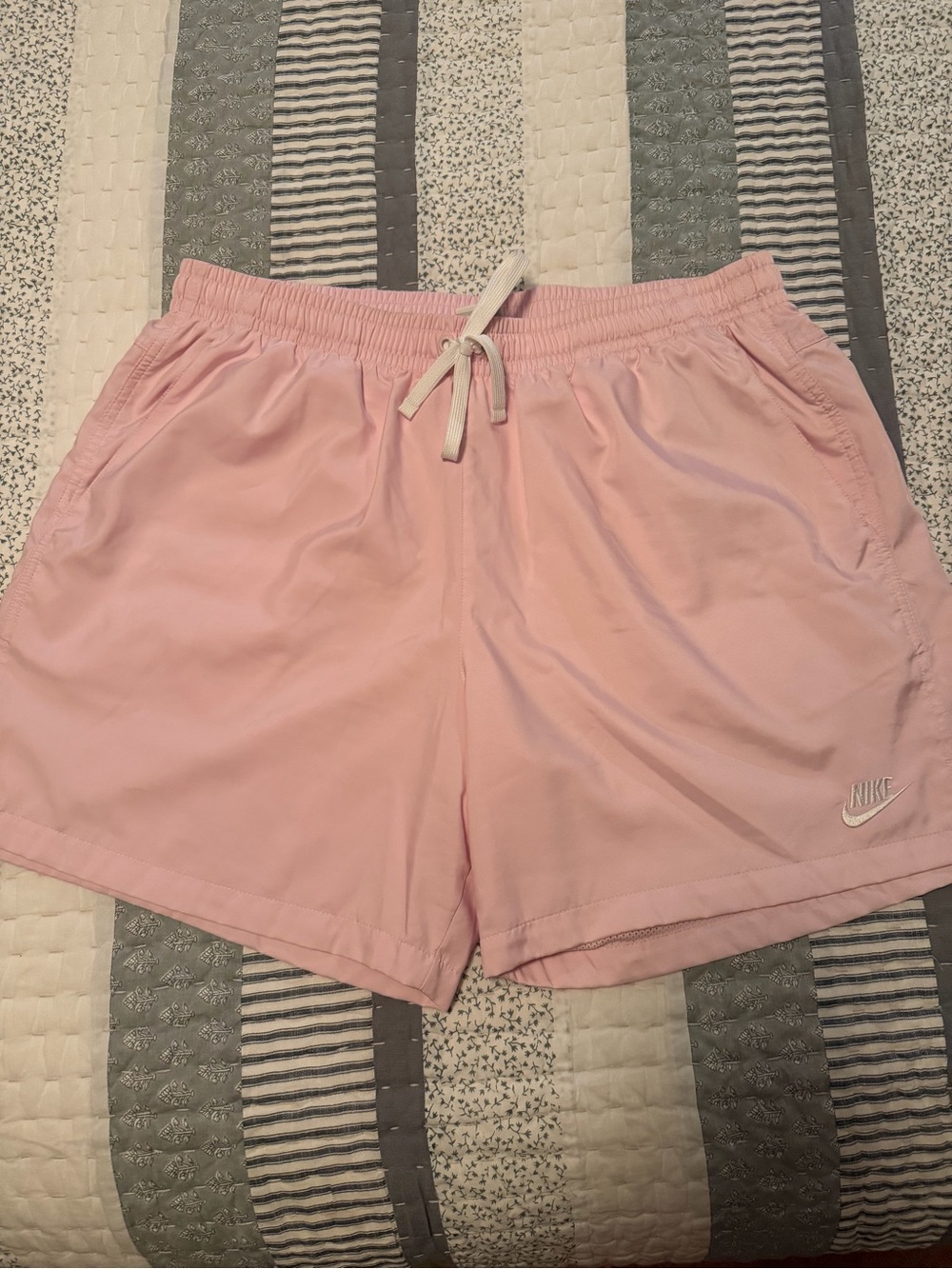Nike Light Pink Athletic Drawstring Shorts